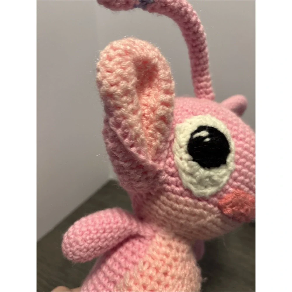 Angel & Stitch -Lilo & Stitch Disney Plush Handmade Crochet Amigurumi 11‎ Inch